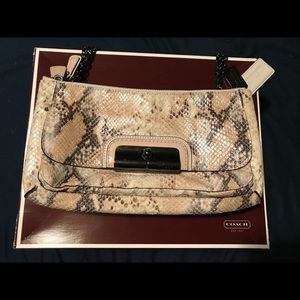 Python Skin Coach Purse